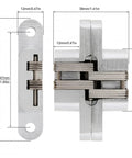 180 Degree Zinc Alloy Concealed Hinge For Folding Doors And Hidden Doors With Screws Heavy Duty Built To Last Rust Resistant