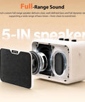 Compact 10W Bass Amp For Practice, Dual Channel Normal And Drive, Battery Powered Portable Bass Guitar Amp, speaker detail