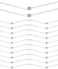 Vicenpal Recessed Lighting Spring Clips Bulk Metal Torsion Spring Clip set of 50 stainless steel retaining clips for fixtures