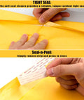Hands sealing Kraft Bubble Mailers 11 By 16 Inch 25 Pack Padded Envelopes With Self Seal Peel And Seal, Water Resistant Shipping Envelopes