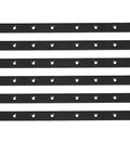 Heavy Duty Stainless Steel Flat Angle Brackets Shelf Supports 6 Pack Black Finish For Furniture Repair And Office Fixing
