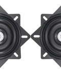 Heavy Duty Bar Stool Swivel Plate 6 Inch With Solid Ring Ball Bearings 400 Lbs Capacity Replacement shown side by side