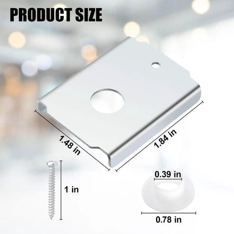 Bifold Door Repair Bracket Kit For 1 3 Eighths Inch Wood Doors Top Or Bottom Mount Reinforces Pivot Holes Easy Install 4 Pack