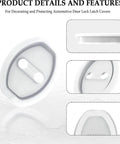 Rock Solid Silicone Car Door Lock Covers For Nissan Rogue 2008 To 2025, detailed view of silicone latch cover design.