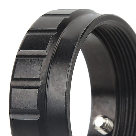 Close-up of M35 To 1.25 Inch Focuser Adapter For Telescopes Aluminum Alloy Mount Adapter With Smooth Linear Focusing