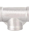 One Half Inch NPT Tee Female 3 Way Pipe Fitting Cast Stainless Steel 304 Durable High Pressure Up To 150 PSI And Temperature Range From Minus 65 To 250 F Pack Of Two For DIY Home Plumbing Water Oil Gas And Air Lines stainless steel tee fitting