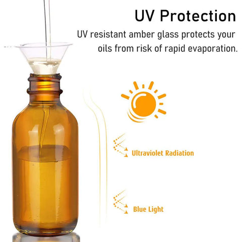 Two Pack Real Deal Amber Glass Dropper Bottles Two Oz With Straightforward Graduated Markings And No Fuss Silicone Caps To Keep Your Favorite Essential Oils Protected From Harsh Sunlight