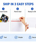 100 Pack Card Shipping Envelopes 7 By 4.35 Inches Self Adhesive Mailers For Trading Cards Fits Toploaders And Semi Rigid Holders Protective White