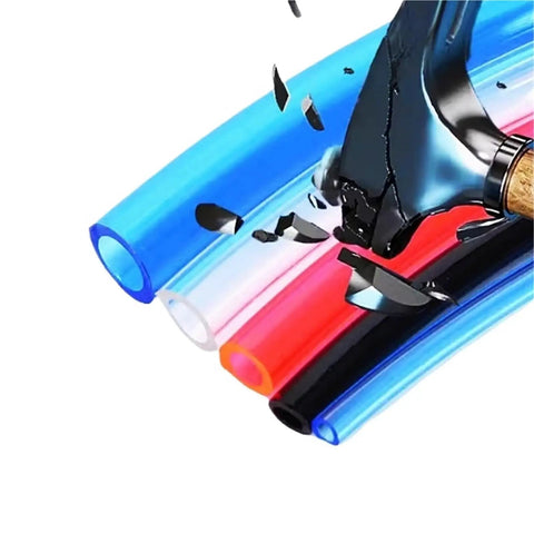 Beat Down Tough Flexible Air Hose For Pneumatic Tools Plus Air Compressors High Flow Clear Pvc Tubing 10 By 6.5 Mm 100 Meter Roll colorful tubing with hammer impact
