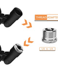 Pro Condenser Mic Shock Mount thread adapter with 5/8 to 3/8 conversion shown