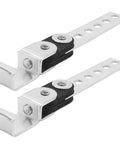 2 Pack Swivel Exhaust Hangers For Universal Exhaust System, Rotating Muffler Brackets With Vibration Dampening, Galvanized Steel