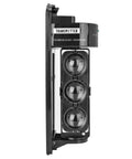 Triple Beam Alarm Photoelectric Infrared Beam Sensor Weatherproof Outdoor Security System With Motion Sensing Perimeter Alert For Solid Property Protection Today transmitter side view, black ABS housing, DC12-24V