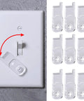 Clear Toggle Switch Plate Guards 10 Pack for Indoor and Outdoor Wall Plates Keeps Switches From Getting Flipped On Or Off