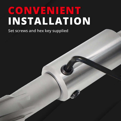 Annular cutter extension 4in/100mm for Weldon shank; aluminum holder with hex-key set screw