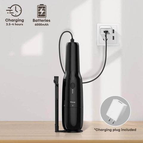 Powerful Cordless Handheld Vacuum Cleaner With 16000 Pa Suction And Brushless Motor Rechargeable charging setup