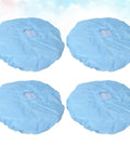 No Sweat Antistatic Work Caps Featuring Ventilated Mesh Window Durable Dust Proof Headgear Four Pack Cleanroom Floor Gear Unisex Sharp Navy Blue Shade For Electronics And Food Processing Zones Today.