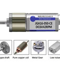 Kickstart Your Tech Builds With This Sick 6V 12V Dc Gearmotor showcasing D-type shaft and pure copper coil for steady performance.