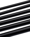 Six black high temp hoses from Automotive Silicone Vacuum Hose Kit With 3Mm 4Mm 5Mm 6Mm 8Mm 10Mm Inner Diameters, side view.