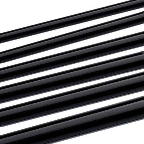 Six black high temp hoses from Automotive Silicone Vacuum Hose Kit With 3Mm 4Mm 5Mm 6Mm 8Mm 10Mm Inner Diameters, side view.