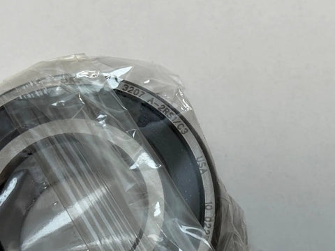 Badass 3207 Double Row Sealed Angular Contact Ball Bearing with visible model number, 35mm bore, 27mm width, and 72mm outer diameter.
