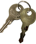 Two keys J327 for Locking T Handle Kit With Keyed Alike J327 Two Keys Complete Set For Cabinets, Drawers, And Boxes.
