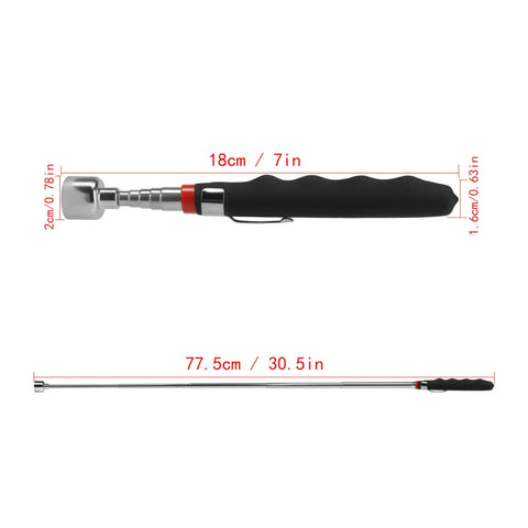 Heavy Duty Telescoping Magnetic Pick Up Tool Extendable Magnet On A Stick For Hard To Reach Spots From 7 To 31 Inches For Lifting Small Metal Parts Like Nuts Bolts Screws Coins Keys And Other Iron Metals 4 Pack