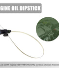 One Piece Car Transmission Oil Dipstick With 23 Point 8 Inch Stainless Steel Engine Oil Level Indicator Immersion Gauge shown in engine bay