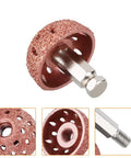 Badass 38mm Tire Buffer Wheel For Auto Grinder Tool With Coarse Grit Tungsten Alloy Grinding Head and Patch Roller, detailed view.