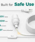 Trusted Plug And Play Pendant Cord For Hanging Paper Lanterns And Instant Room Glow Ups Featuring A Clean White Sleeve And Simple Toggle Switch for safe use.