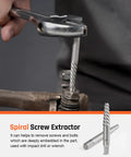 39 Piece Bolt Extractor Kit With Left Hand Drill Bits And Multi Spline Extractors used to remove embedded bolts in machinery