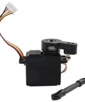 Digital RC Servo Steering Engine PX9200-21, 2.2Kg torque, 5-line wiring, black component with arm for 1:10 RC cars and trucks