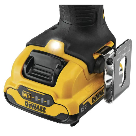 Close-up of the base of the Xtreme 12V Drill Driver Kit with Three Eighths Inch Chuck, showing the cordless power tool design.