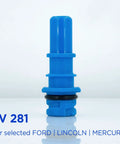 Heavy Hitter Evaporative Emission Control Valve PCV Valve For Ford F150 F250 F350 Lincoln Corsair Mercury Town Car, blue component with black seal