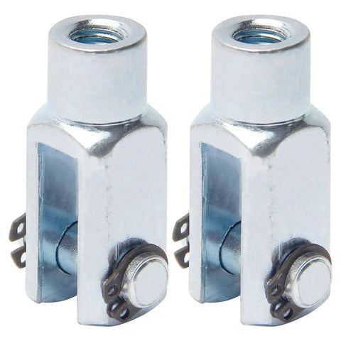 Air Cylinder Rod Clevis End Y Connector 2-Pack M8x1.25 Female Thread 40mm Length Iron Joint for Pneumatic Cylinders Heavy-Duty Build Wear-Resistant Easy Install Ideal for DIY Projects and Machinery, 2-pack