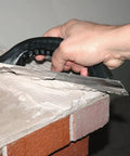 Applying Elastomeric Waterproof Chimney Crown Repair Sealant For Masonry Trowelable Coating With Natural Concrete Finish on brickwork