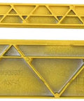 Yellow table saw throat plate insert replacement fits DWE7490X DWE7490 DW744 DWE7402DI DWE7491 DWE7491RS DWE7492 7490 durable beefy build