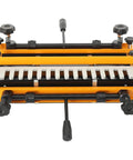 Dead On Precision Dovetail Router Jig With Half Inch Template And Twelve Inch Guiding Rail, heavy duty aluminum build for wood joinery.