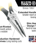 Pro Grade Dipped Plier Kit With Diagonal Cutting Needle Nose Side Cutting High Leverage Linesman Pliers Cutter And Crimper Five Piece Made In USA For Electricians And DIY Pros