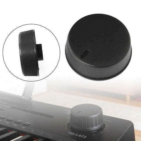 Easy Install Volume Knob Cap For Digital Pianos 25mm Replacement Dial Durable Black PP Material No Fuss Fit For VU43240R