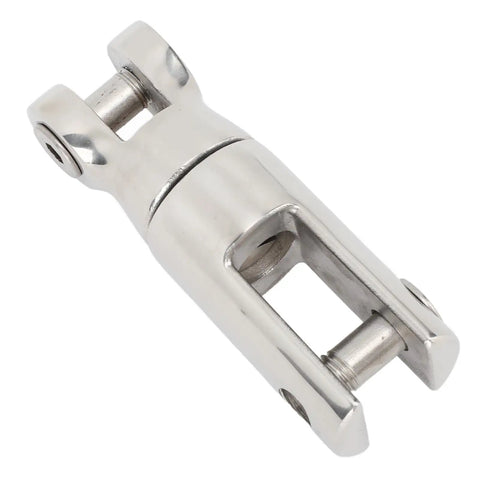 316 Stainless Steel Boat Anchor Swivel Connector, heavy duty, for 3/8 to 1/2 inch chain, ball bearing rotation.