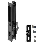Sliding Glass Door Handle Replacement Kit, 6-5/8 In, Black, Keyed, Reversible For Left Or Right Handed Doors, Ergonomic Grip Design