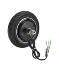 Eight Inch Electric Scooter Hub Motor Drop In Replacement, 24V 36V High Torque Heavy Duty with rubber tire and wires.