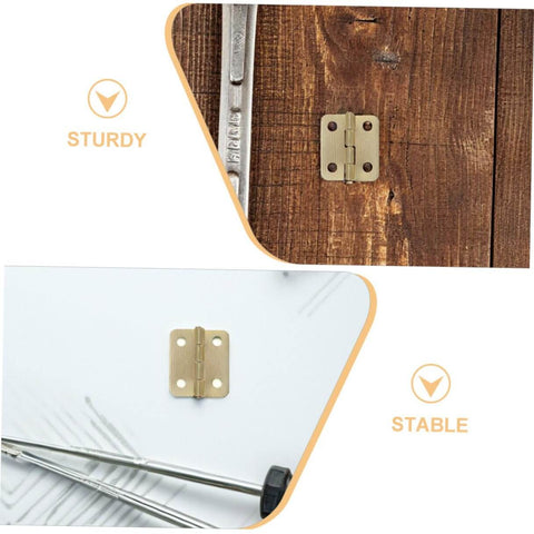 Miniature Jewelry Box Hinges With Screws For Handmade Crafts Iron 40 Piece Set Ideal For Cabinets And Chests DIY Projects