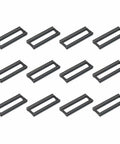 12 Pack DIP IC Socket Adapter Kit 40 Pin 15.24mm Row Pitch 2.54mm 0.1 Inch Pitch Breadboard Friendly For DIY Electronics