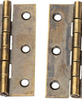 Bronze Decorative Wooden Box Hinge Set 2 Pieces For Small Cabinets And Drawers Jewelry Box Hardware Vintage Butt Hinge 50x28mm