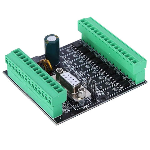 Industrial Control Board With 12 Inputs And 8 Transistor Outputs, DC24V PLC Module, WS2N 20MT, angled view showing components