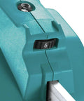 Close-up of the controls on the XGC01Z Cordless 18V Caulk And Adhesive Gun With Beefy 1100 Lbs Dispensing Power, 5 Speed Dial visible