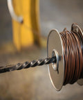 Thermostat Wire 18/8 CL2 Solid Bare Copper, Brown PVC Jacket, 250-Foot Roll For HVAC Controls And Thermostats spool on reel