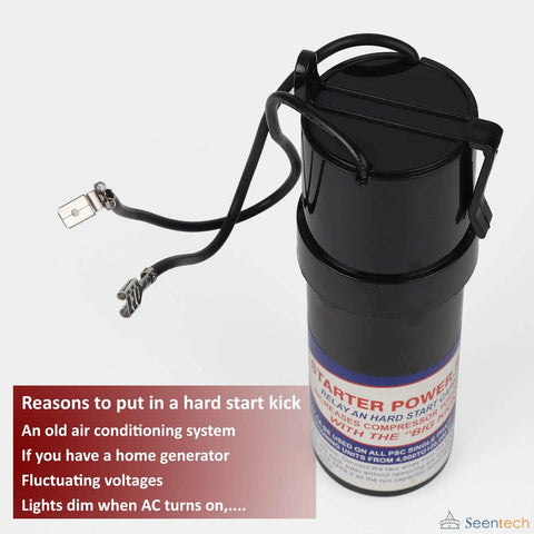 Hard Start Kit For AC Units With Relay And Capacitor Boosting 500 Percent Starting Torque, Replaces SPP6 TJ90HS6 AP4502872 35702