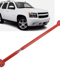 Rear Adjustable Track Bar For GM SUVs 2007 2014 Suburban 1500 2500 Tahoe Yukon Avalanche Escalade Built Tough Steel With Red Powder Coat Panhard Rod Compatible Suspension Upgrade For Off Road Strength. Red adjustable steel rear track bar for GM SUV suspension